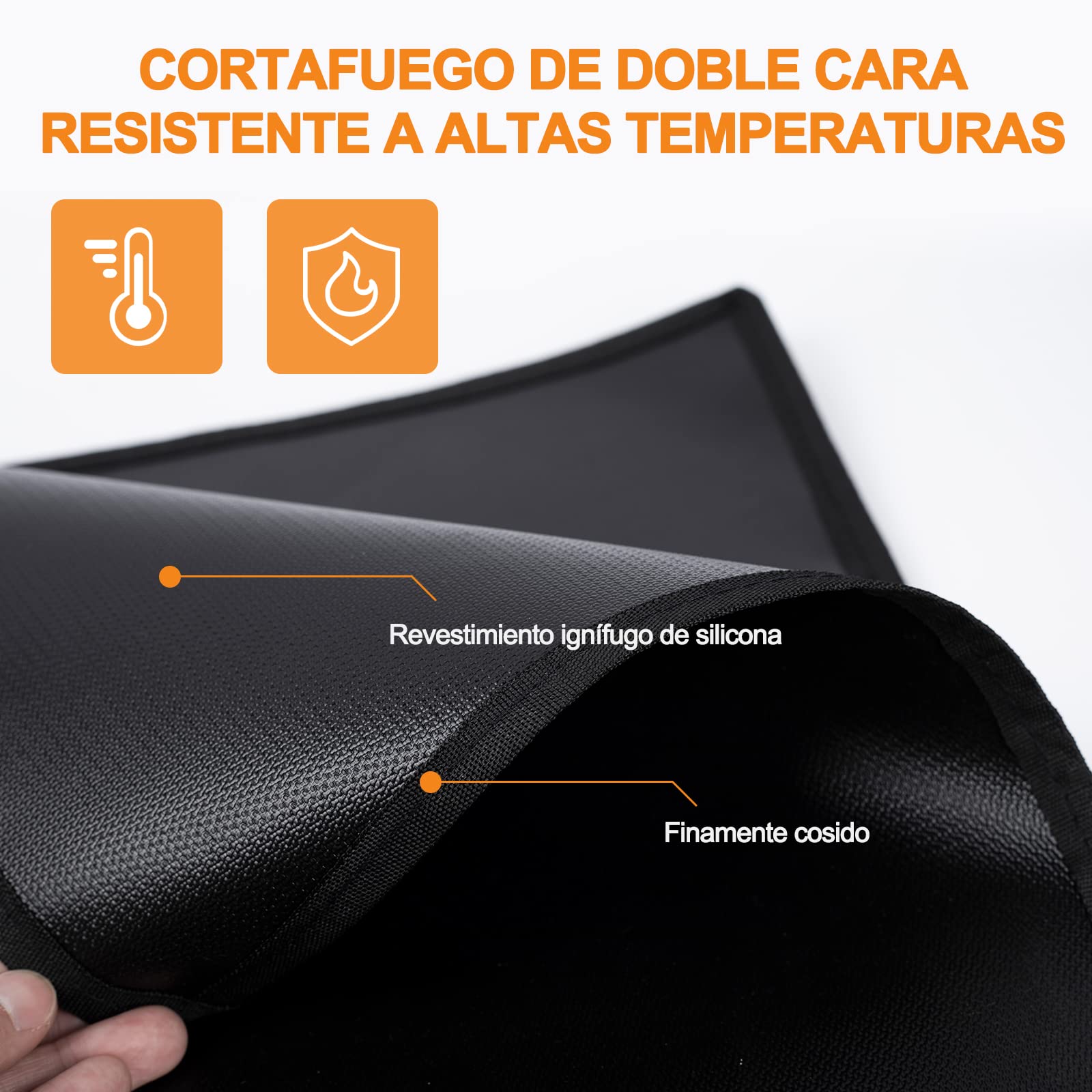 WOCVRYY alfombrilla protectora para el suelo reutilizable, antiadherente, anticaída, fácil de limpiar, para brasero de gas — view 5