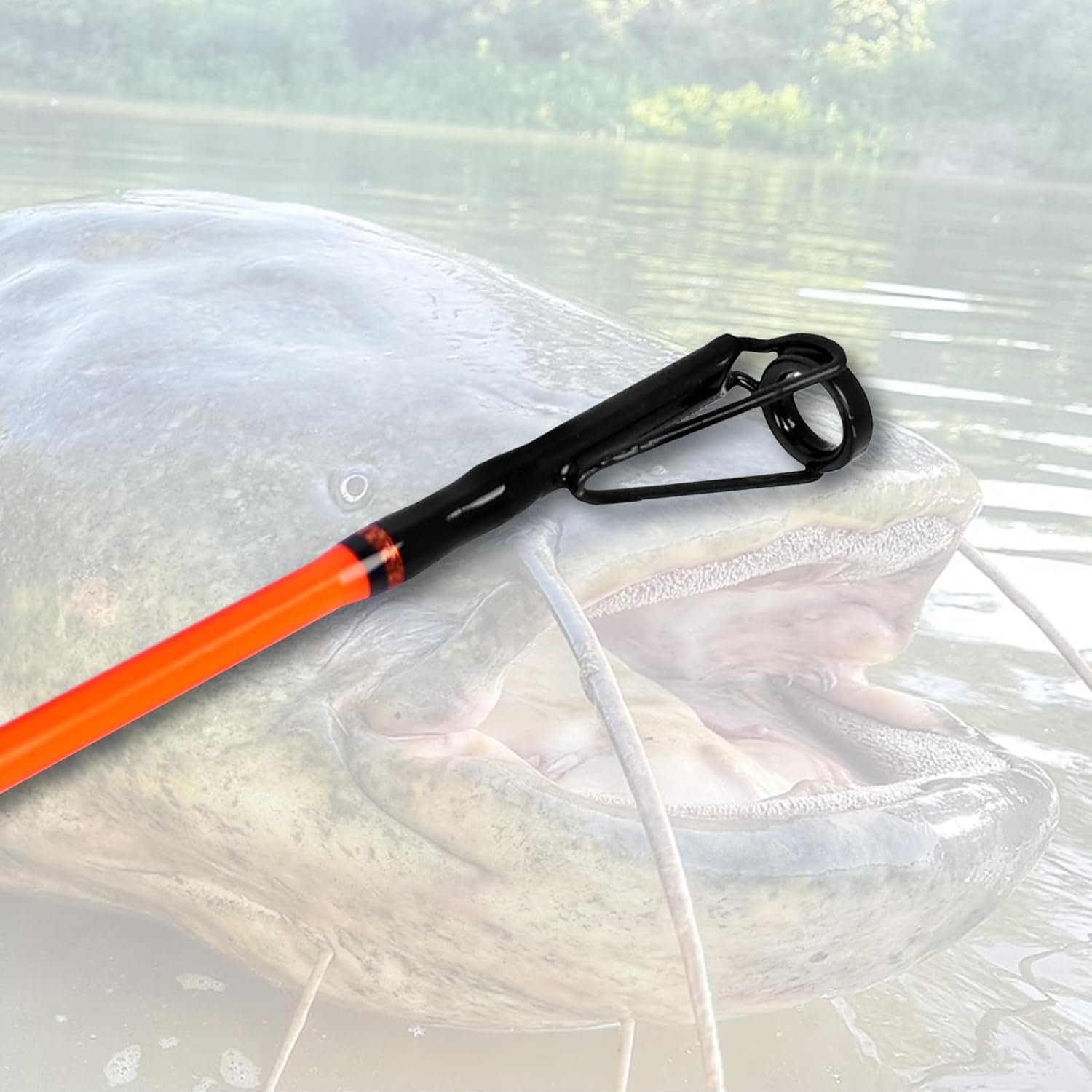 Fiblink Catfish Fishing Rods, 2 Piece Catfishing Pole, Medium Heavy Catfish Casting/Spinning Rod