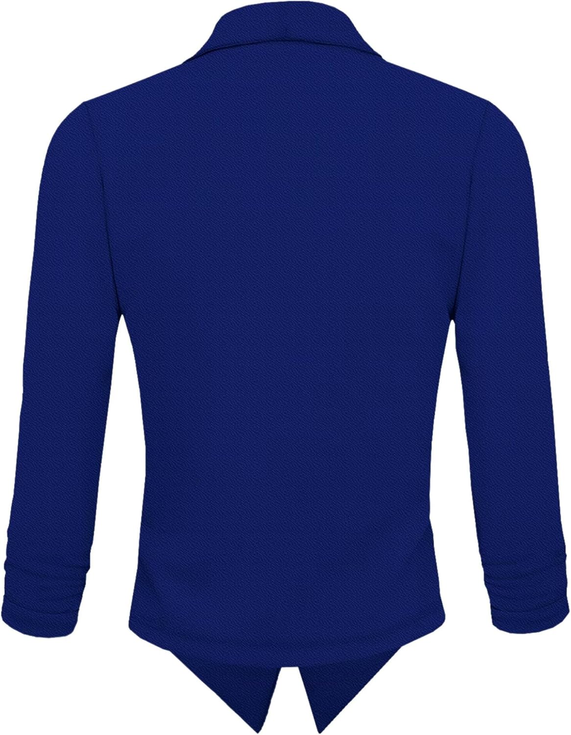 Hybrid & Company Women's Casual Work Office Blazer Jacket Open Front Shawl with 3/4 Scrunch Sleeves - Image 4