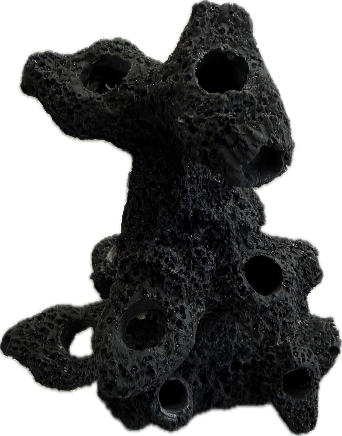 Ocean Aquaria 10 Hole Torch Tower Coral Frag Plug Rack/Frag Rock for Live Coral Plug Ons for Reef Aquariums Purple Coralline Option (Coralline Purple)