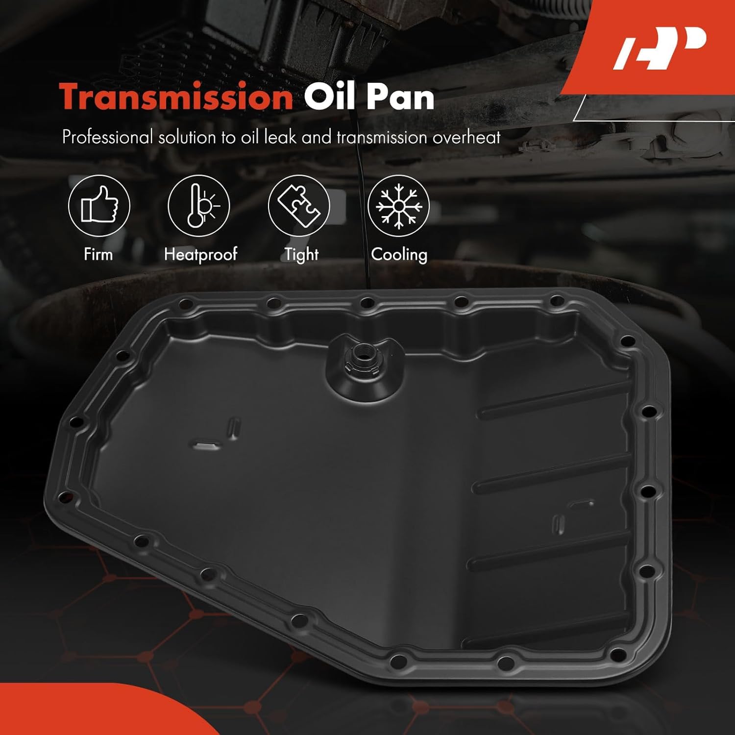 A-Premium Transmission Oil Pan Without Drain Plug Compatible with Chevrolet Aveo 2004-2011, Aveo5 2007-2011 & Pontiac G3 2009-2010, Wave 2005-2008, Wave5 2005-2007, 1.6L