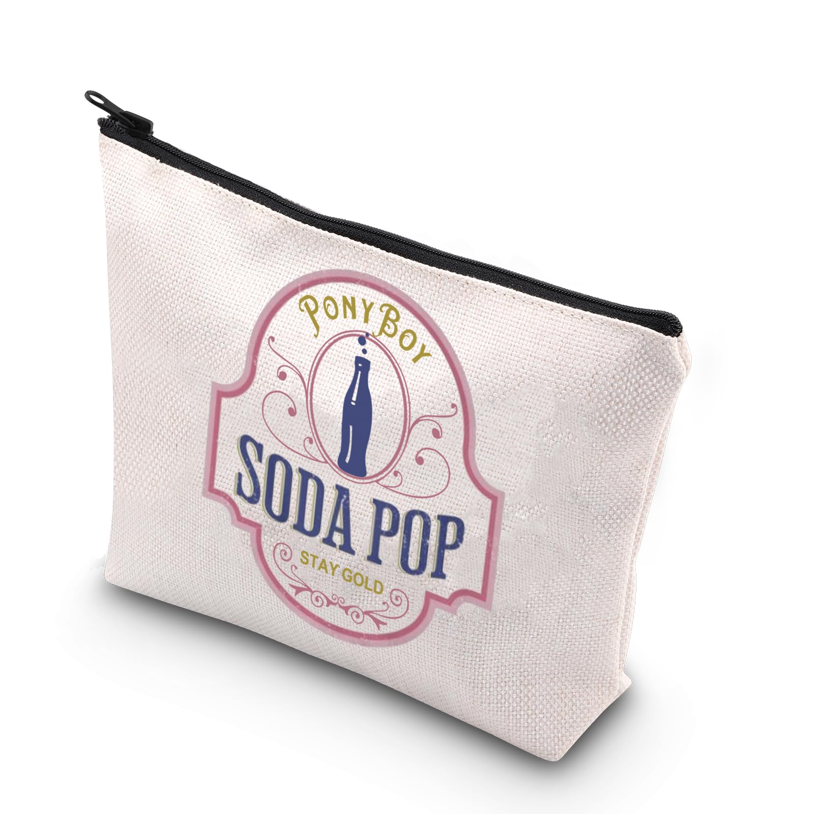 TSOTMO Juvenile Movie Theme Gift Pony Boy Soca Pop Stay Gold Bag For Movie Fan Oklahoma Gift, Beige, Soda Pop