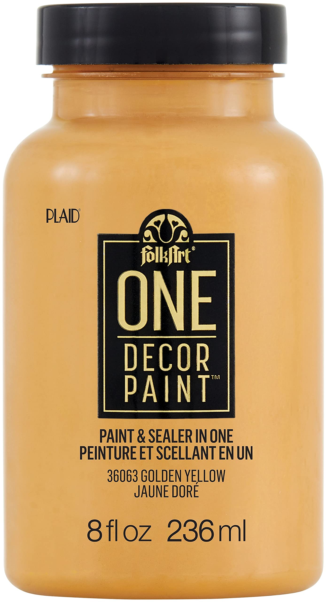 Peinture FolkArt ONE Decor Satin pour repeindre un meuble en bois foncé sans poncer