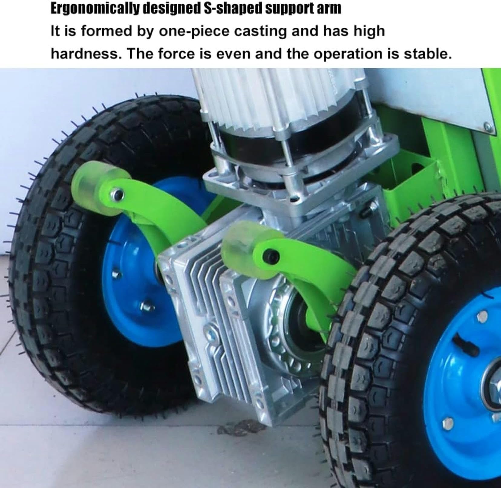 Carrello montascale elettrico, carrello a mano che risparmia manodopera su e giù per le scale con carico 200 kg, carrello facile da usare con motore brushless da 850 W/verde / 48 V / 16 A