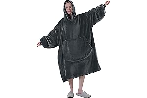 Easy-Going Oversized Flannel Mens Blanket Hoodie