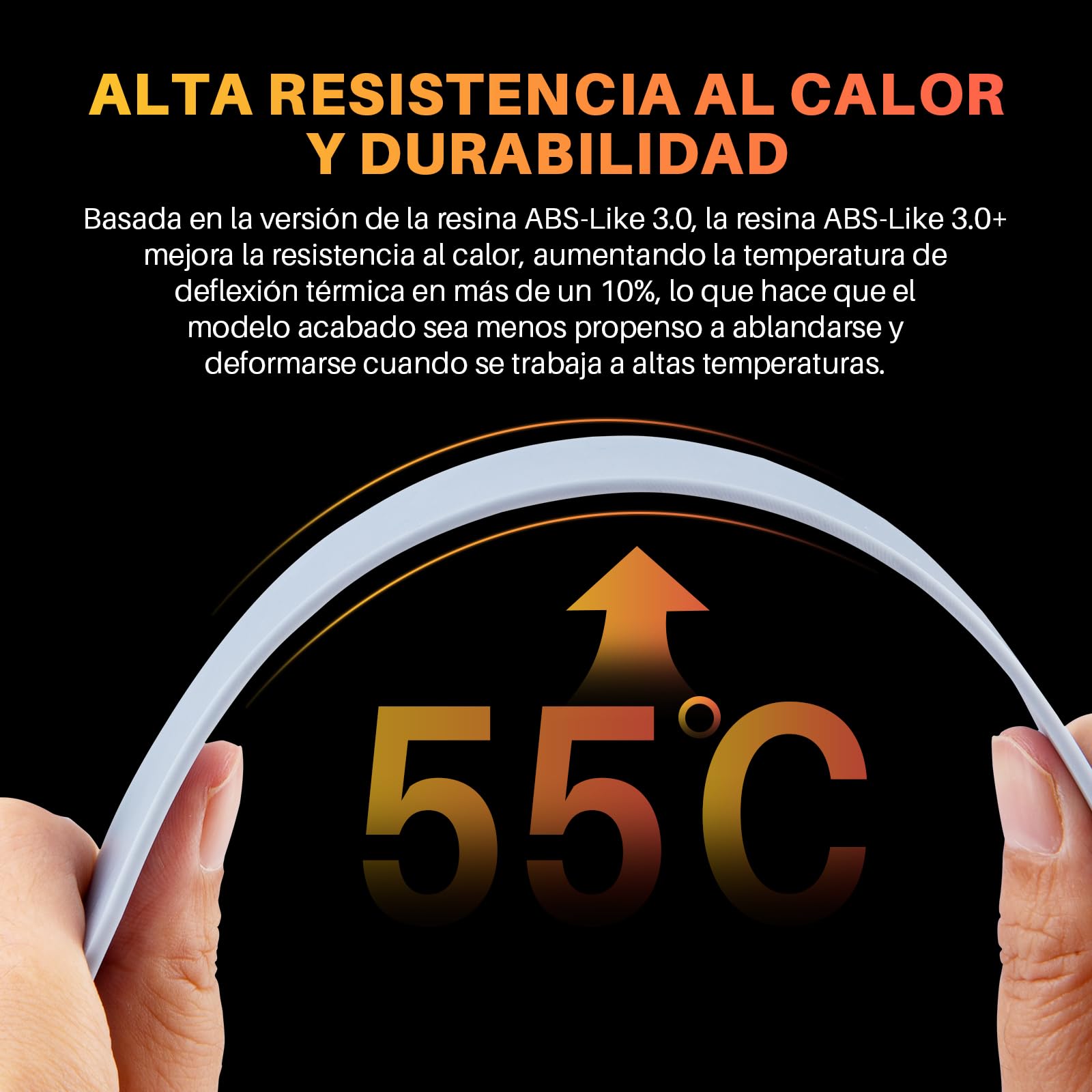 ELEGOO ABS-Like Resin 3.0+, Resina de Fotopolímero Mejorada para Impresoras 3D, Mayor Resistencia al Calor Curado Rápido, Alta Precisión, No quebradiza, Beige 2000g