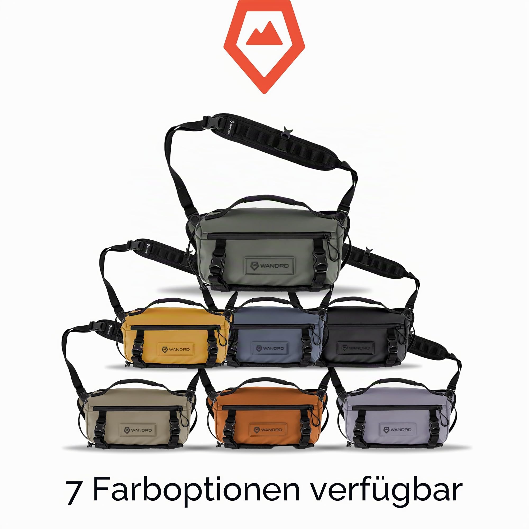 WANDRD ROGUE 6L Sling – Kameratasche – Crossbody-Tasche und Kameraetui für Fotografen, Grün (Wasatch Green)