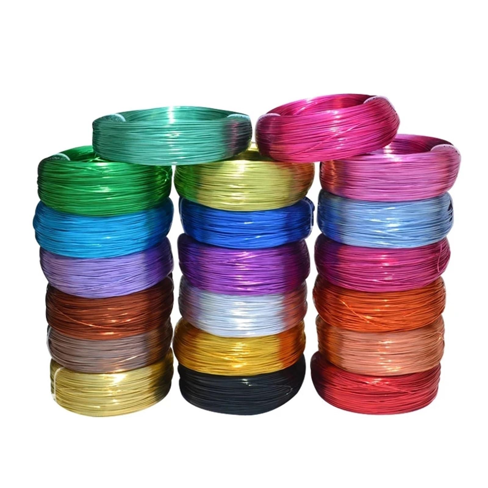 Aludraht 1 mm,5, 2, anodisierte Farbe, Rolle Aluminiumdraht, Perlenschnur for DIY-Armbänder, Halsketten, Schmuckherstellung für DIY-Skulpturen(Blue,2mm 55Meters)