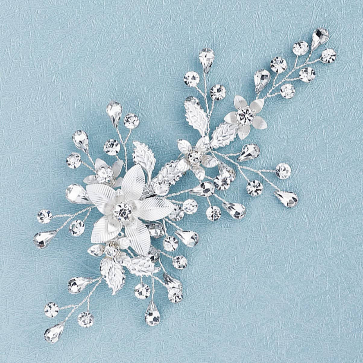 Healeved 5stücke Rhinestone Haarschmuck Blütenhaarspange Für Bräute Elegante Hochzeitsaccessoires Für Frauen Für Hochzeiten Und Besondere Anlässe Mit Funkelnden Kristallen Und