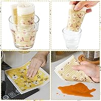 Vista 4 de CHENGU 6 paños de cocina suecos, paños de cocina absorbentes de secado rápido, reutilizables, pequeños trapos de limpieza para mostrador