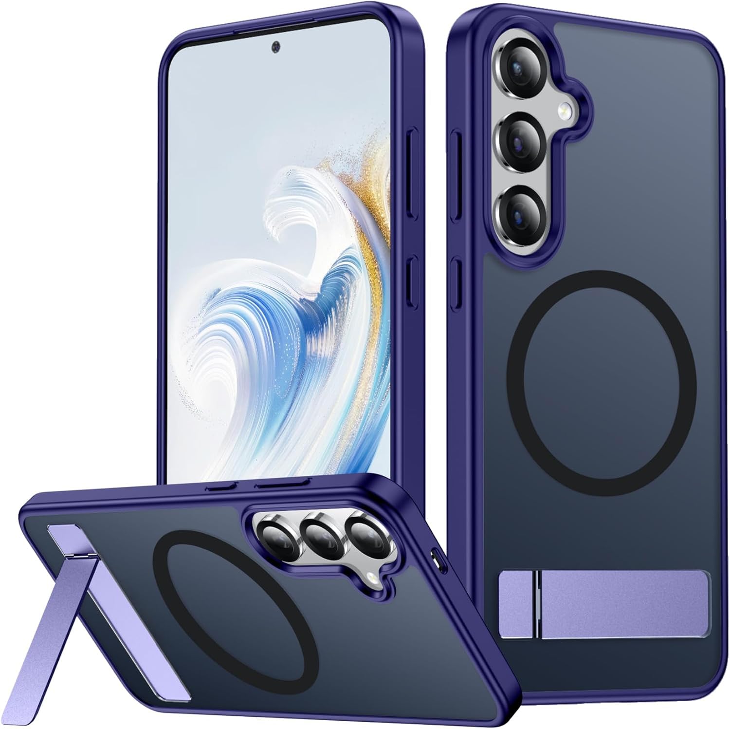 SPIDERCASE for Samsung Galaxy S25 Plus Case, Built-in Stand, Purple