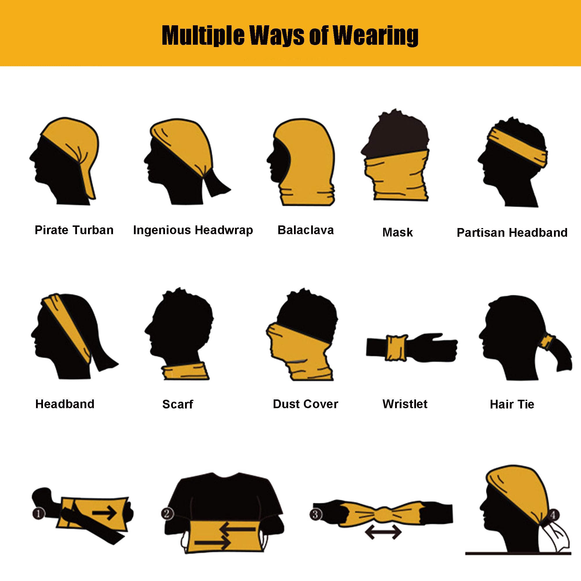 12 polainas para el cuello, pasamontañas para hombres y mujeres, máscara deportiva para ciclismo, máscara facial, bufanda para el cuello, protector facial UV ()