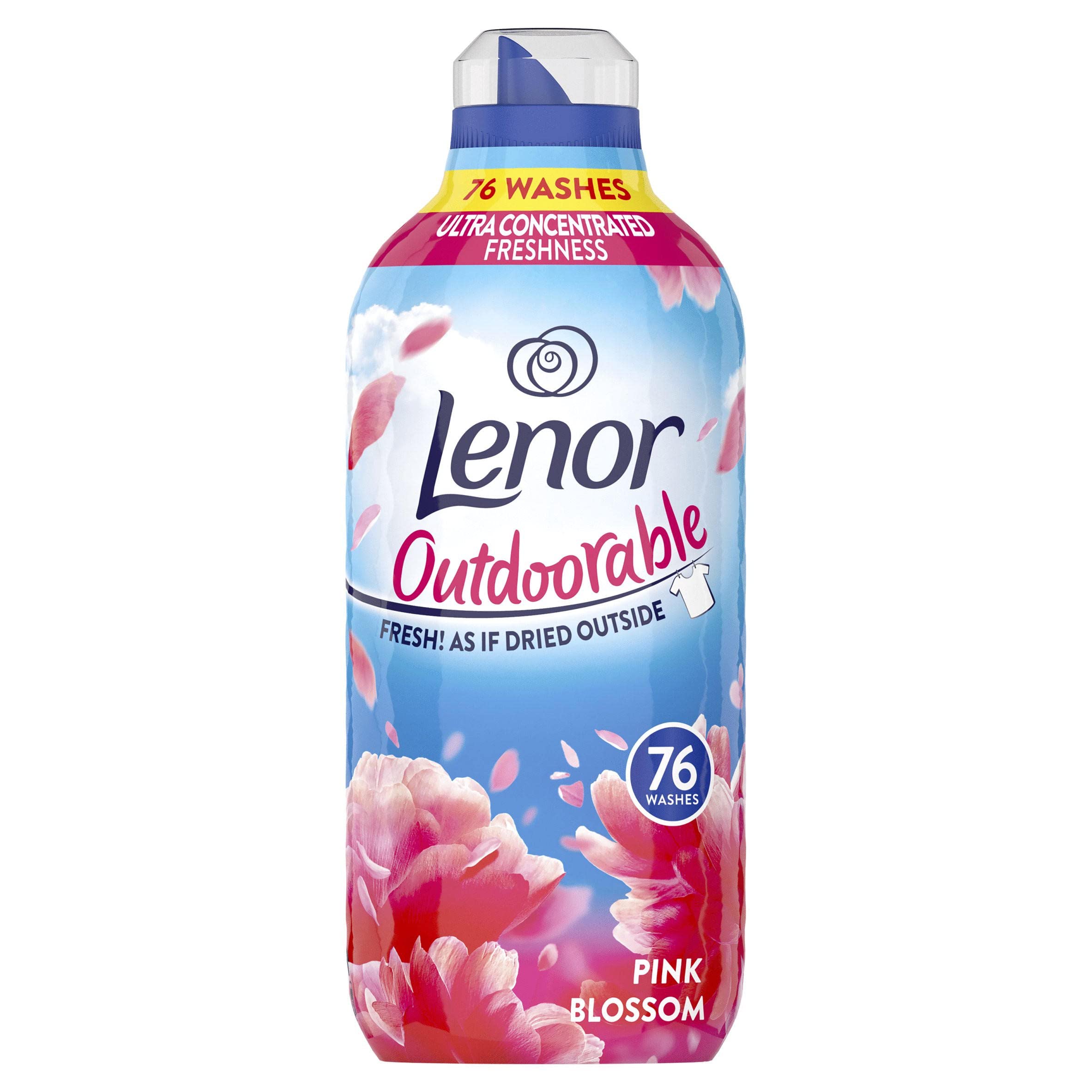 Lenor Outdoorable Fabric Conditioner, Pink Blossom, 76 Washes