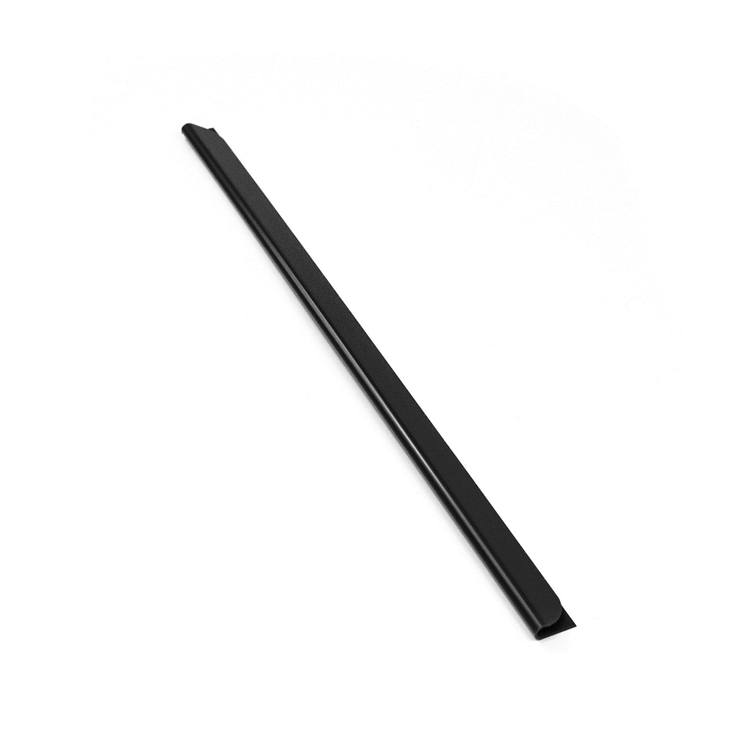 LEO's - Lot de 100 réglettes clipsables noires DIN A5 (210 mm) FH 3-4 mm pour environ 30 feuilles - Rail de serrage pour relier des documents en papier non perforés et des collections de feuilles