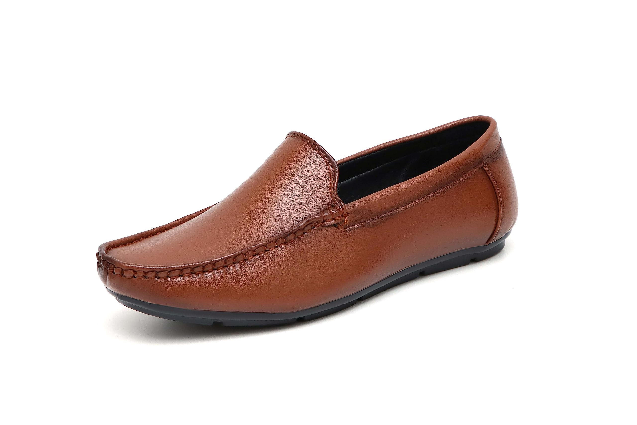 FLASHING SHOES Tan Leather Loafer for Men - 07 UK (B0BPSCD5QD) Amazon Price History, Amazon Price Tracker