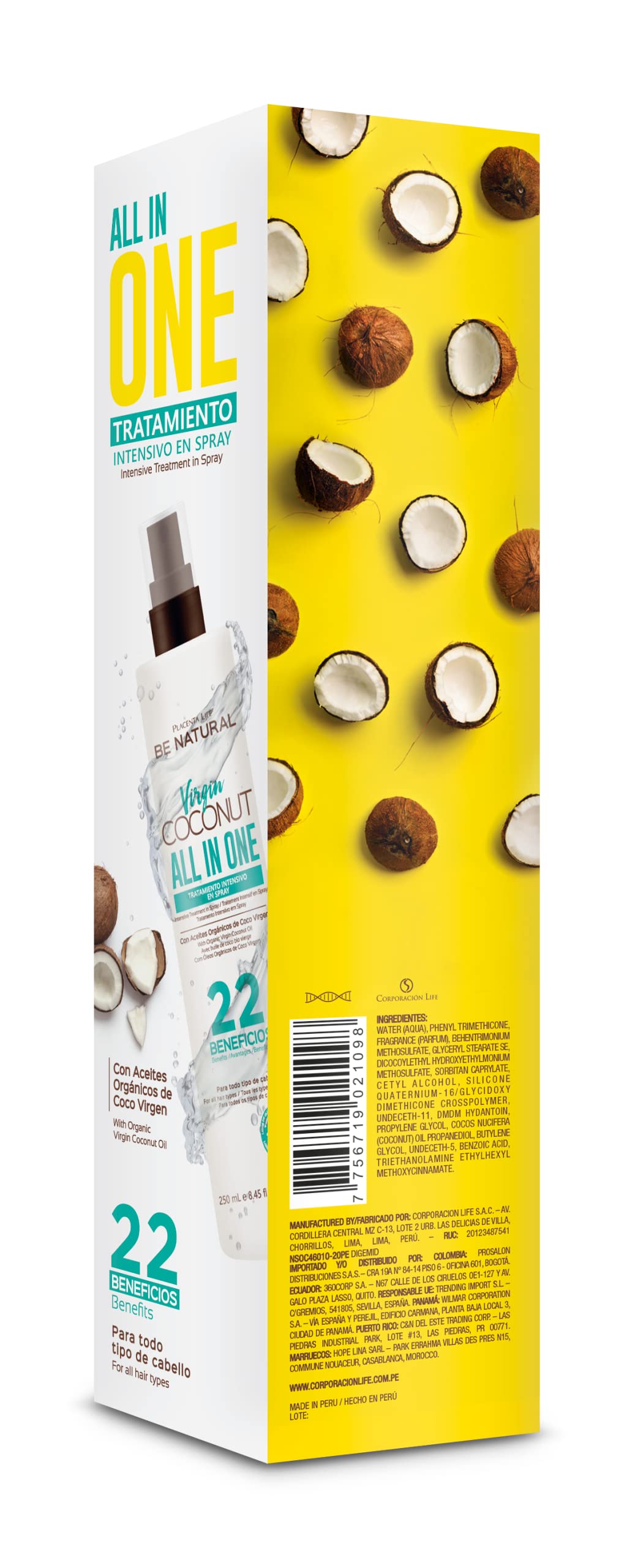 PLACENTA LIFE All In One 250 ml Agent de coiffage