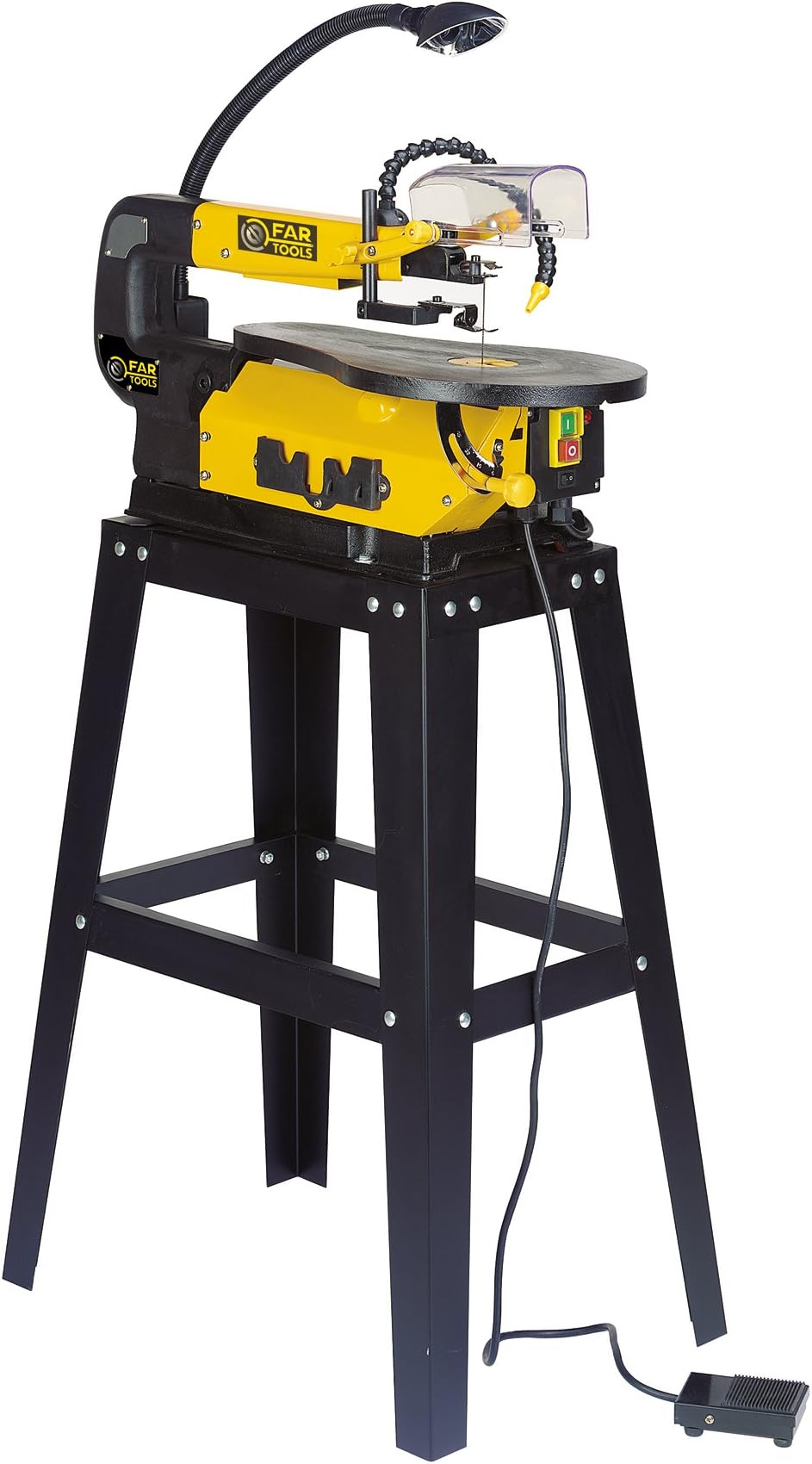 Fartools 113258 Scroll Saw, 150 W, Gooseneck 410 mm Maximum Cutting Capacity 40 mm