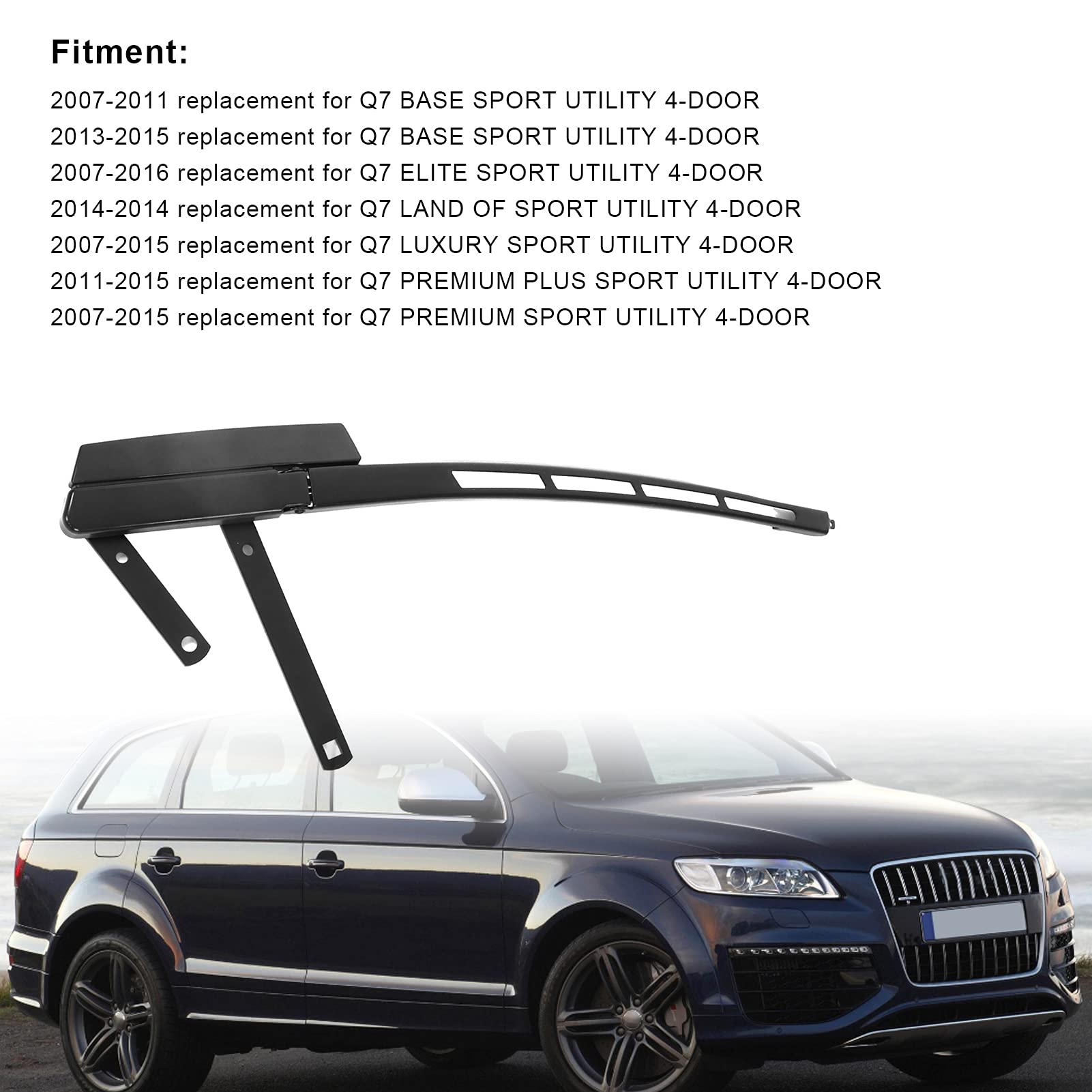 Bras D'essuie-glace Droit Pour Audi Q7 2007-2016 - Fer Haute Qualité, Référence OEM 4L1955408B - Remplacement Facile - 9