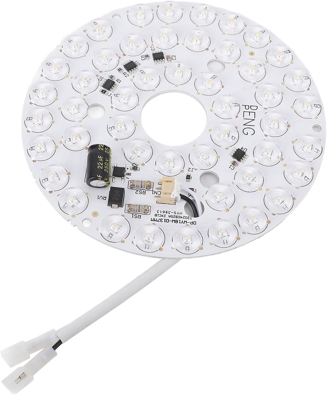 LED Ceiling Fan Light Board, 3 Color Temperatures Dimmable with Memory Function, Ceiling Fan Light Kit, Energy Efficient Modern Design, for Living Room, Bedroom, Dining Room, kitch