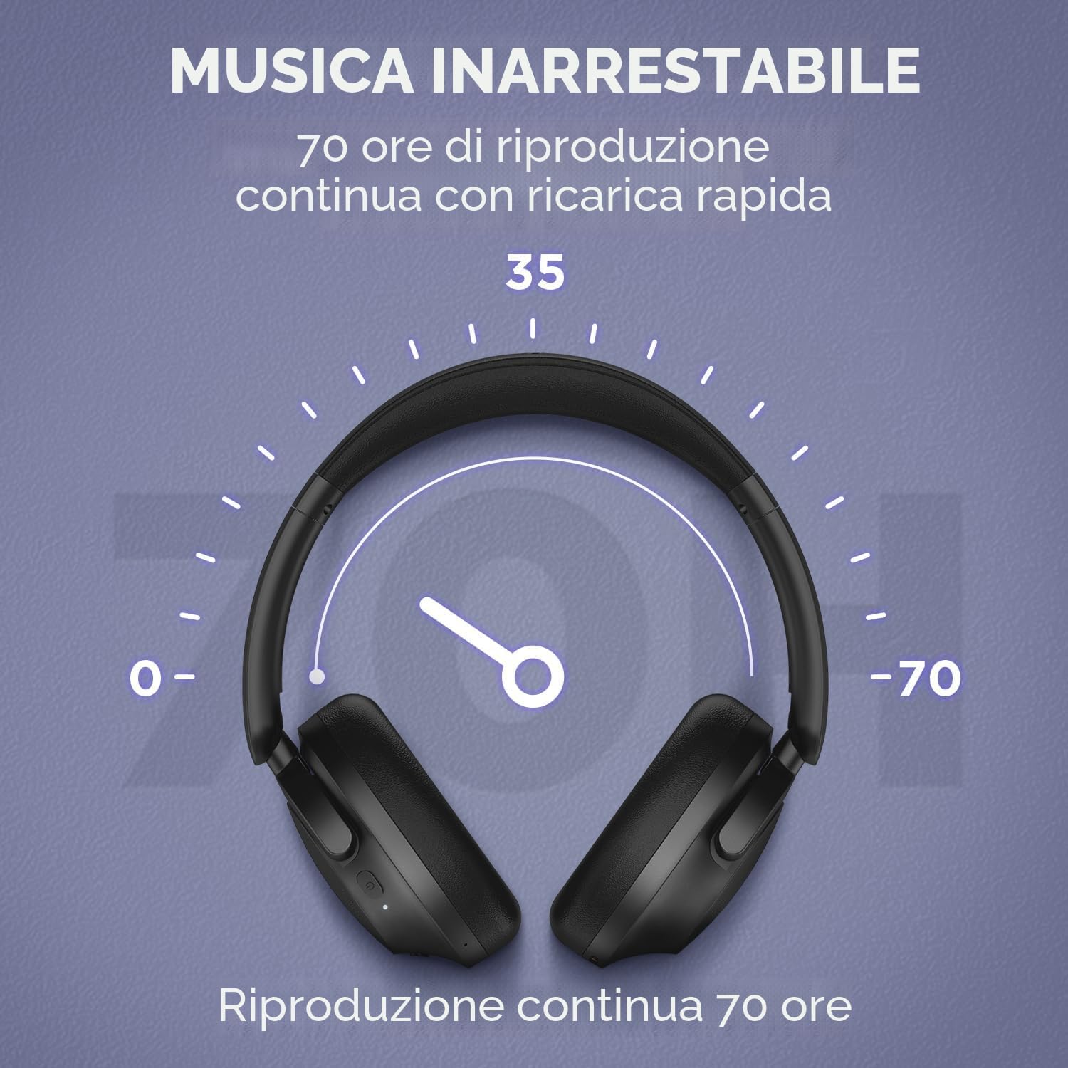 1MORE HC306 SonoFlow SE Cuffie wireless Bluetooth con cancellazione del rumore con prestazioni audio coinvolgenti, tecnologia avanzata di cancellazione del rumore, fino a 70 ore di riproduzione e