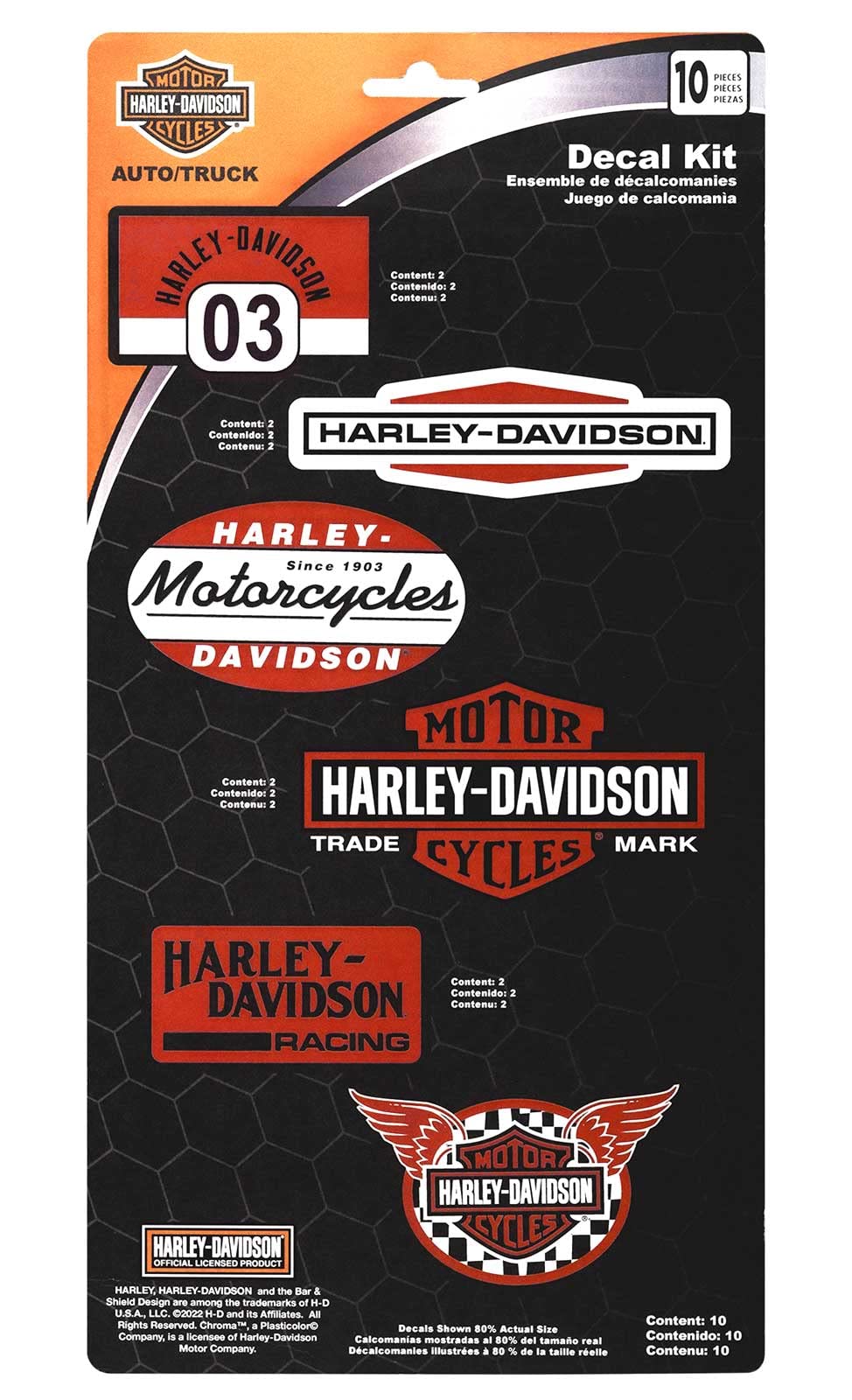 Amazon.com: CHROMA CG45950 Harley-Davidson 10pc - 6 Vintage Race