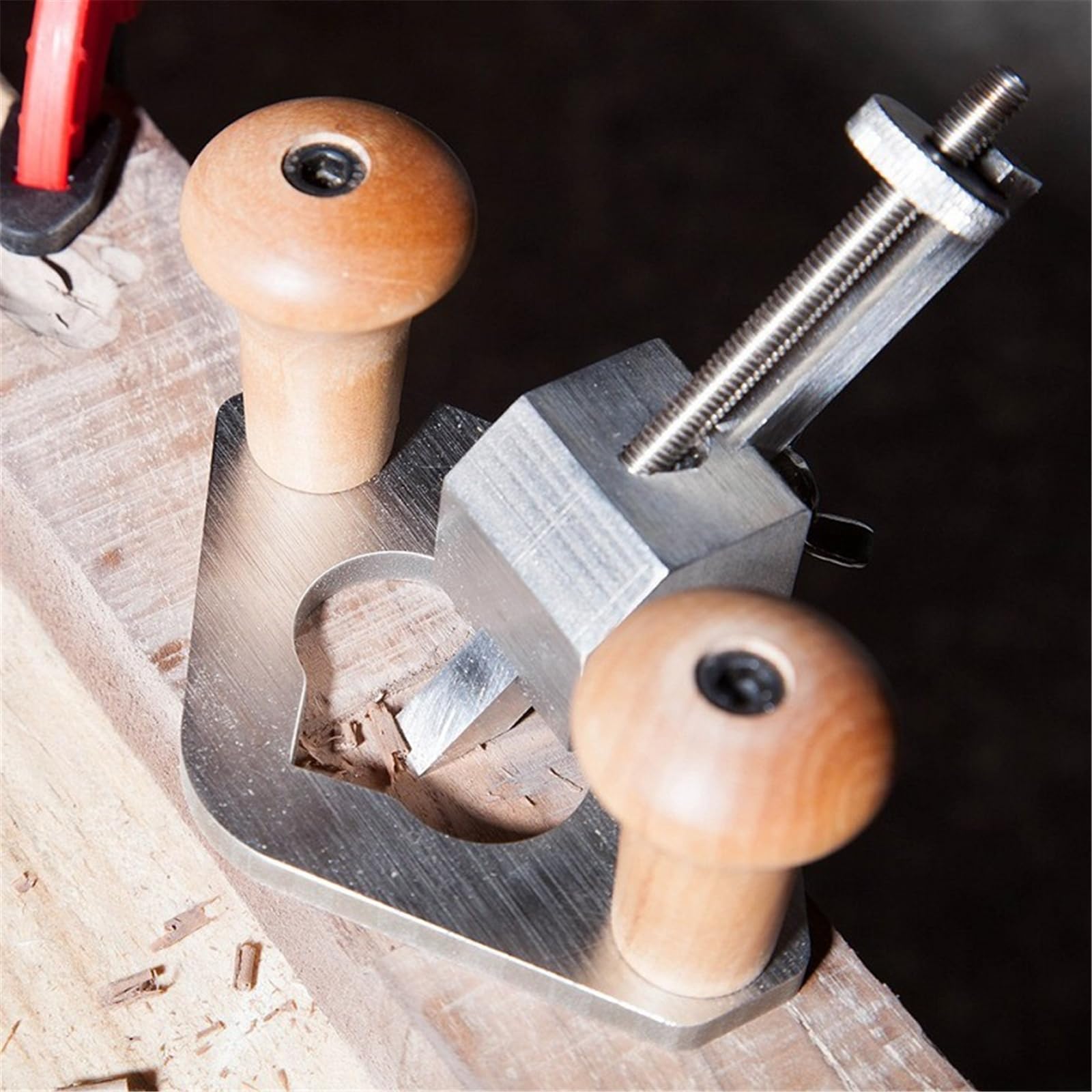 Guimbarde a fond - outil de travail du bois - Acier inoxydable - Bois - Intérieur - Jeux - Jouets