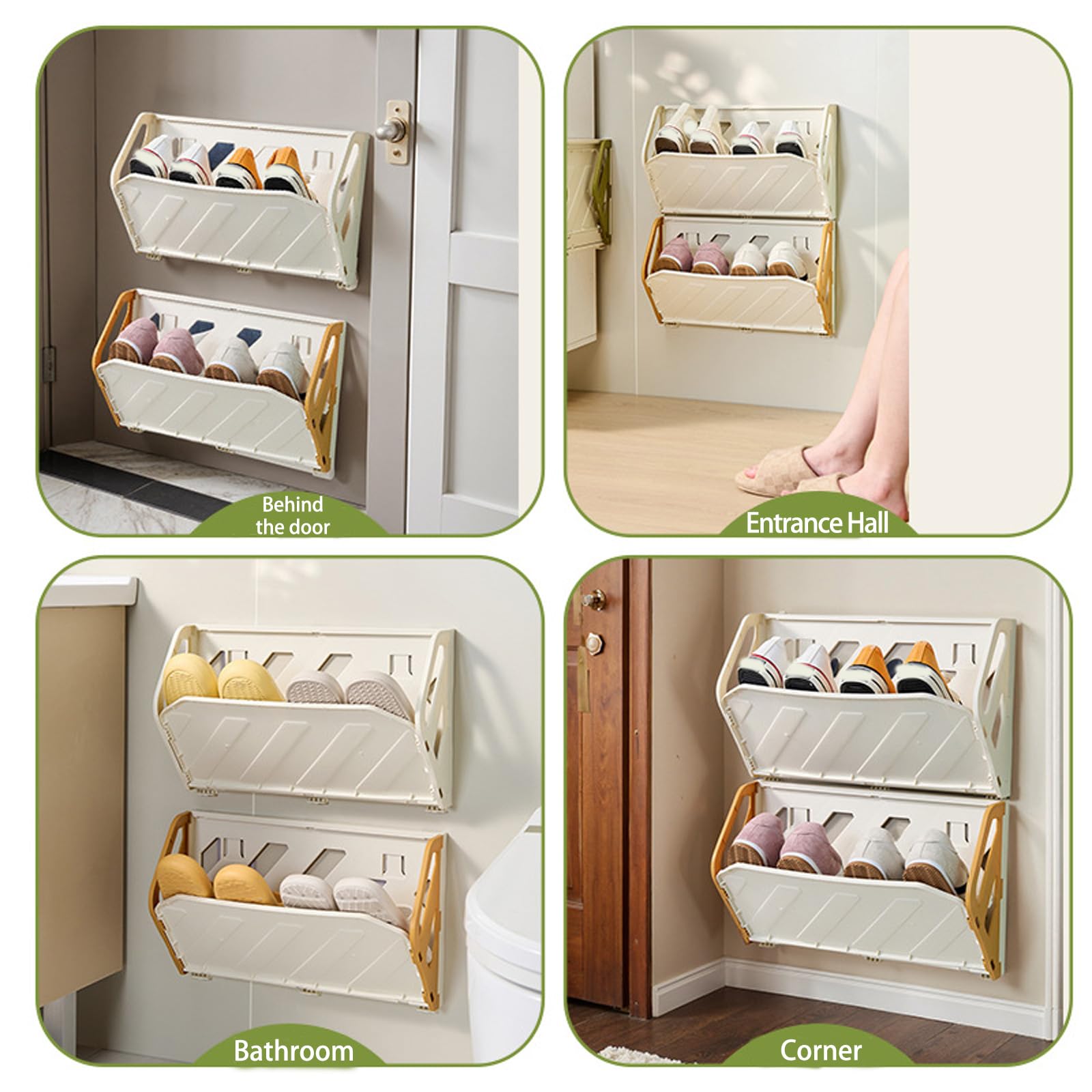 Scarpiera verticale espandibile, facile installazione, multiuso per affittuari, design moderno, soluzione perfetta per risparmiare spazio