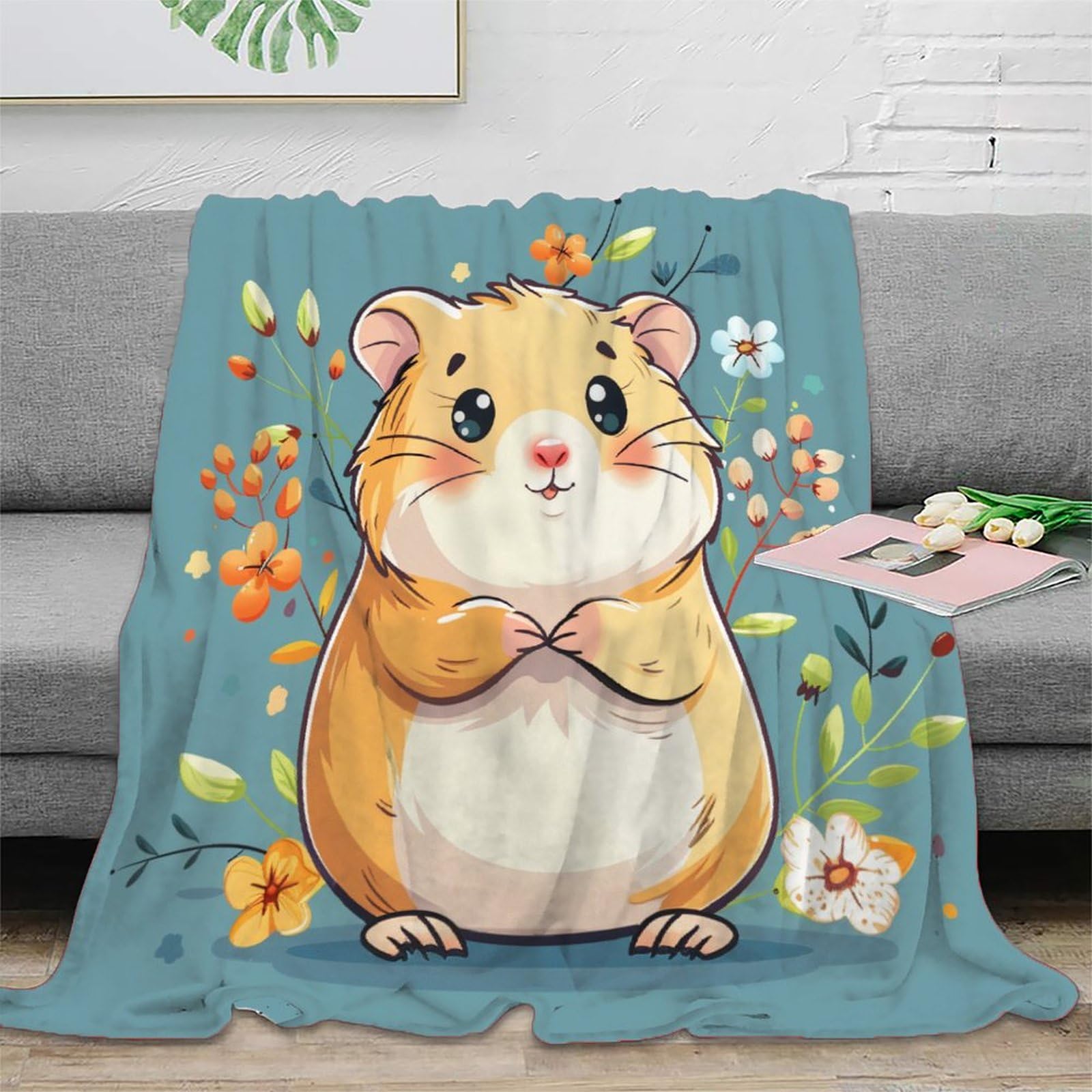 Plaid hamster super doux pour vos soirées télé en famille