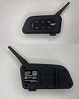 Vista 6 de V4 Plus Motorcycle Bluetooth Helmet Intercom Headset, 4 Rides Group Communication System for Motorcycling Soccer Referees Skiing ATV/Off Road