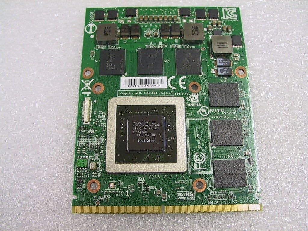 Amazon.com: DELL nVidia N12E-GS-A1 GTX 560M 1.5GB DDR5 VGA Card 0YT99J ...