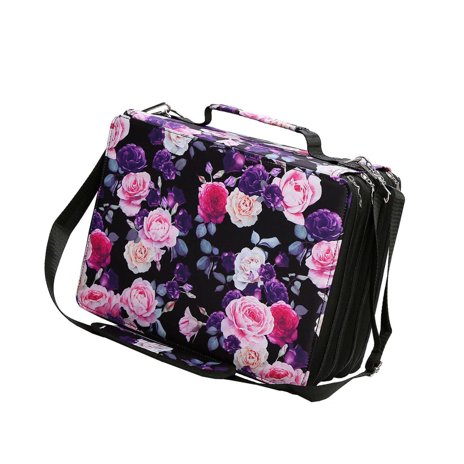Marker Organizer Etui für 224 Marker, Aufbewahrungstasche, Kunststift Tragetasche mit Schulter und Tragegurt, Taschen für Kunstskizzen Marker