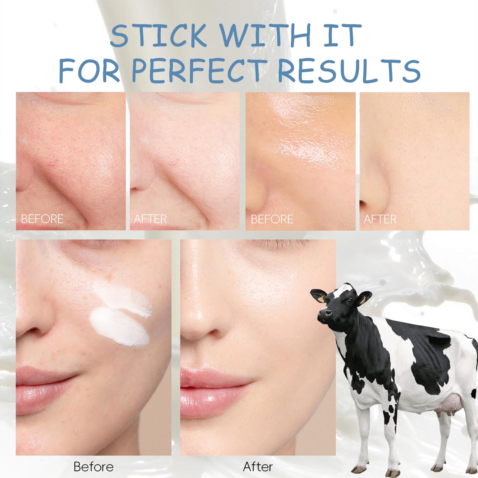 Milk Skincare Set with Facial Care Products and Accessories
