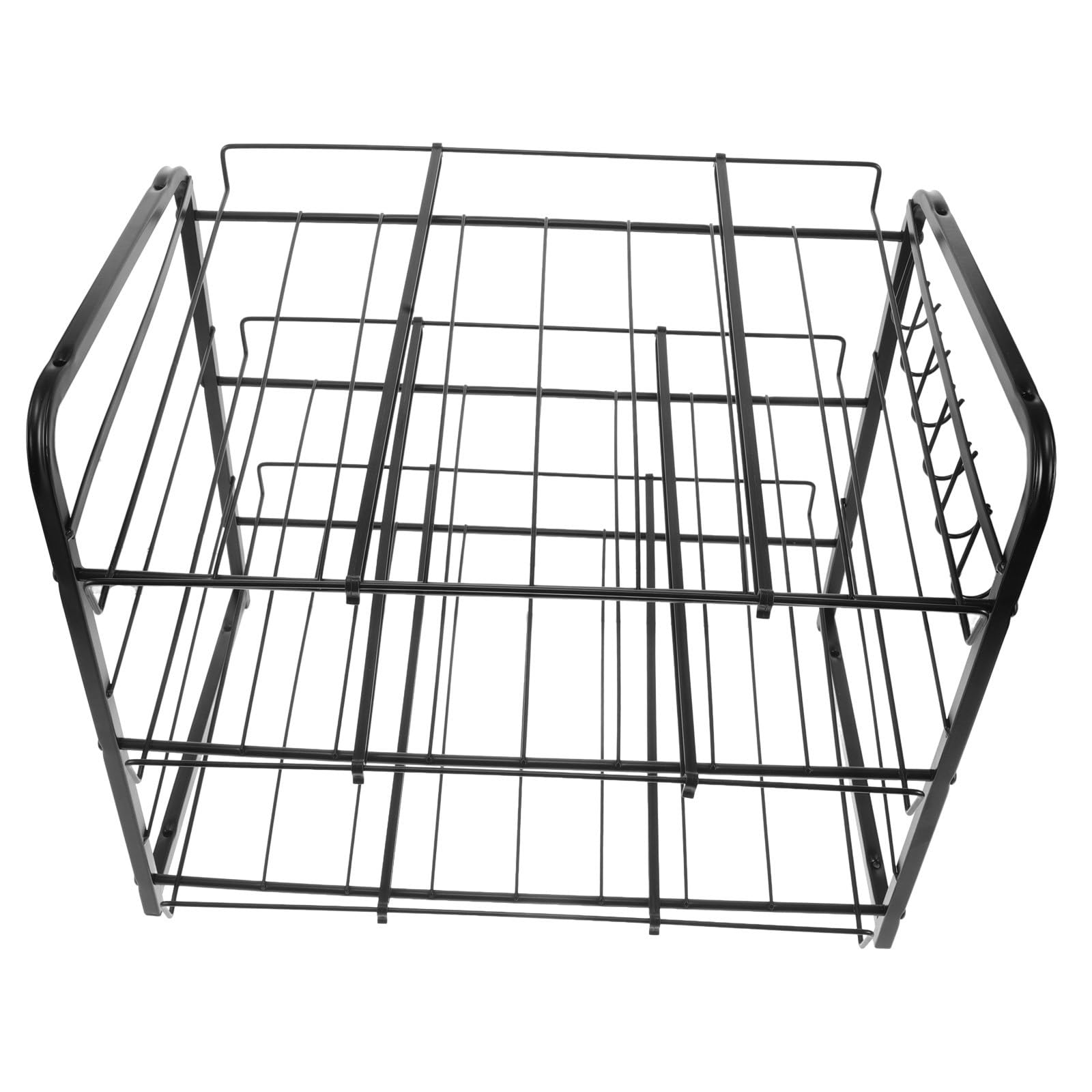 DOITOOL Organizador de Latas de Refresco para Nevera y Despensa, Acero Inoxidable Negro, Diseño Apilable de 3 Niveles, Ahorro de Espacio y Resistente para Cocina