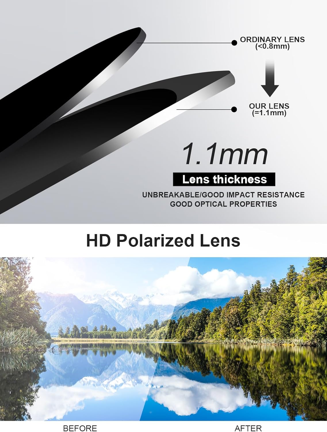 Wzerry 3 Pack Polarized Sunglasses for Women - Trendy Glasses Big Frame Style Lightweight with UV400 Protection Lens - Image 5