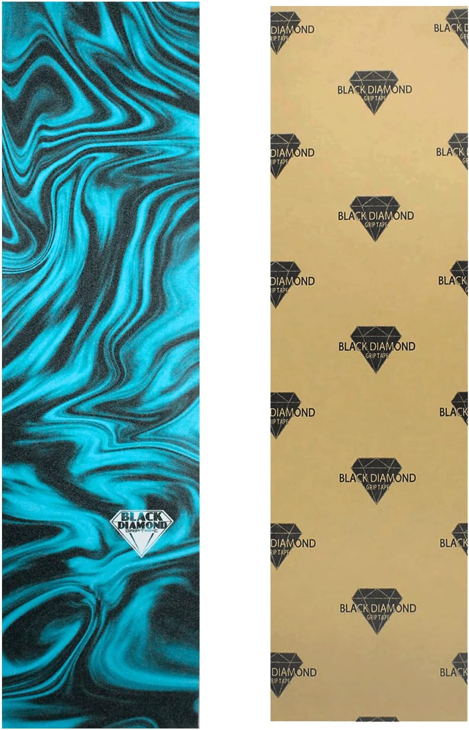 Black Diamond Grip Skateboard Graphic Griptape Sheet 9" x 33" Pro Grip Tape