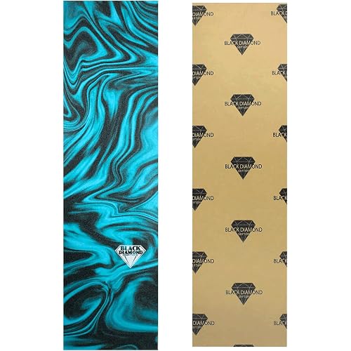 Black Diamond Grip Skateboard Graphic Griptape Sheet 9" x 33" Pro Grip Tape