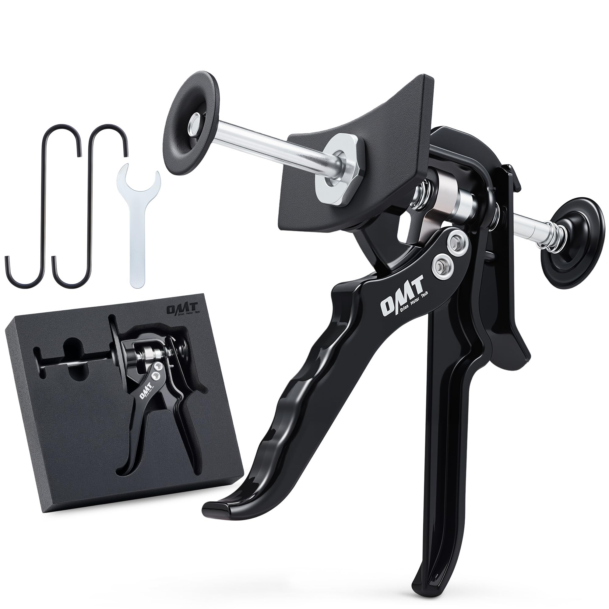 OMT Single Dual Brake Caliper Compressor for Brake Pads Black
