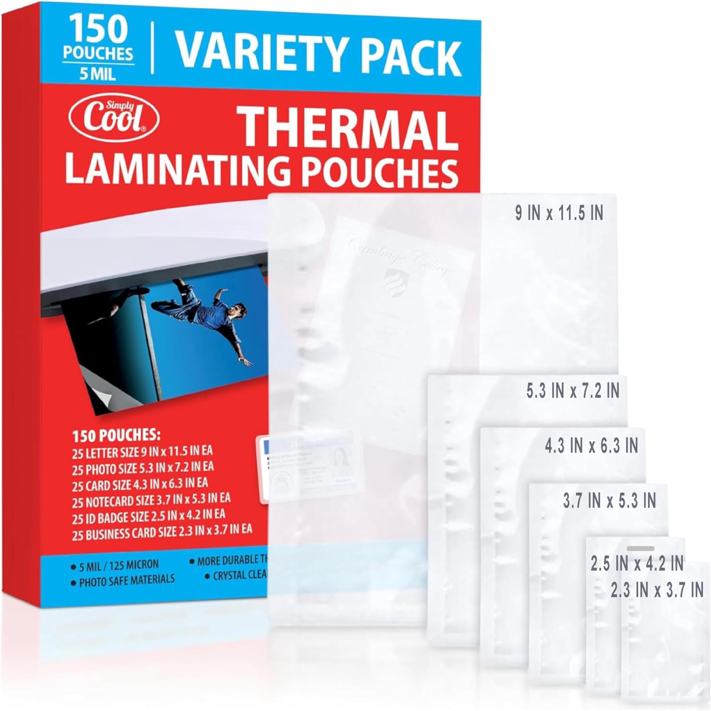 Simply Cool Laminating Pouch Kit with All Varieties
