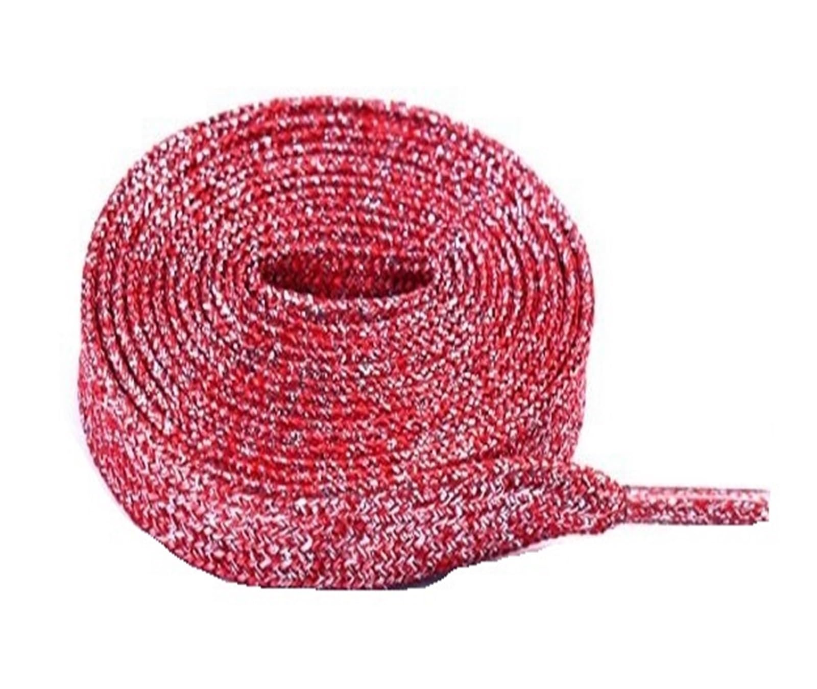 GPDNBIEU Shoelaces, Colorful Shoelaces Metallic Shiny Gold Shoelace Silver Flat Shoe Laces Running(Big Red,160cm)