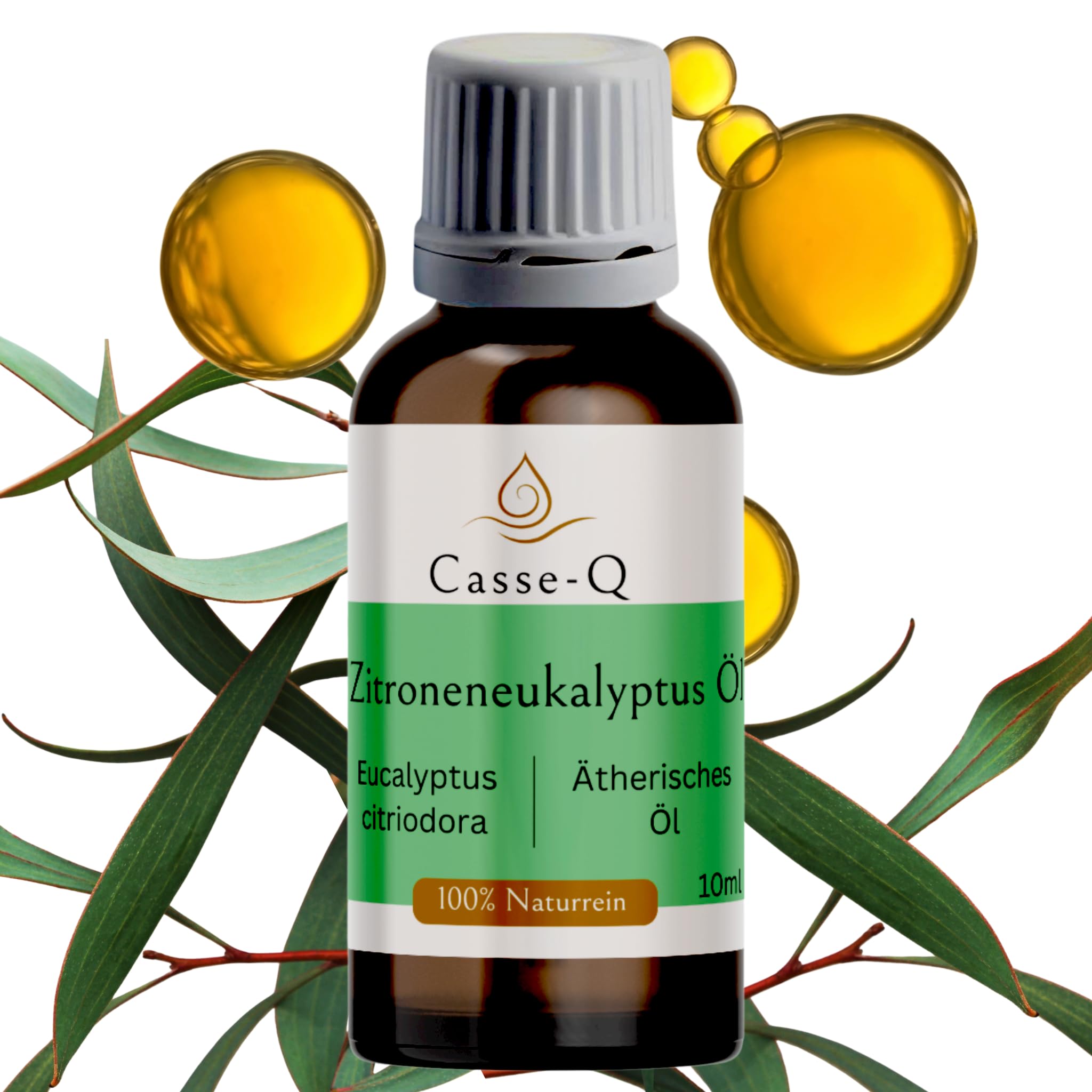 Zitroneneukalyptusöl 100% naturrein (Eucalyptus citriodora) 10 ml – Ätherisches Öl für Aromatherapie, Diffuser, Duftlampe & sommerliche Duftmischungen