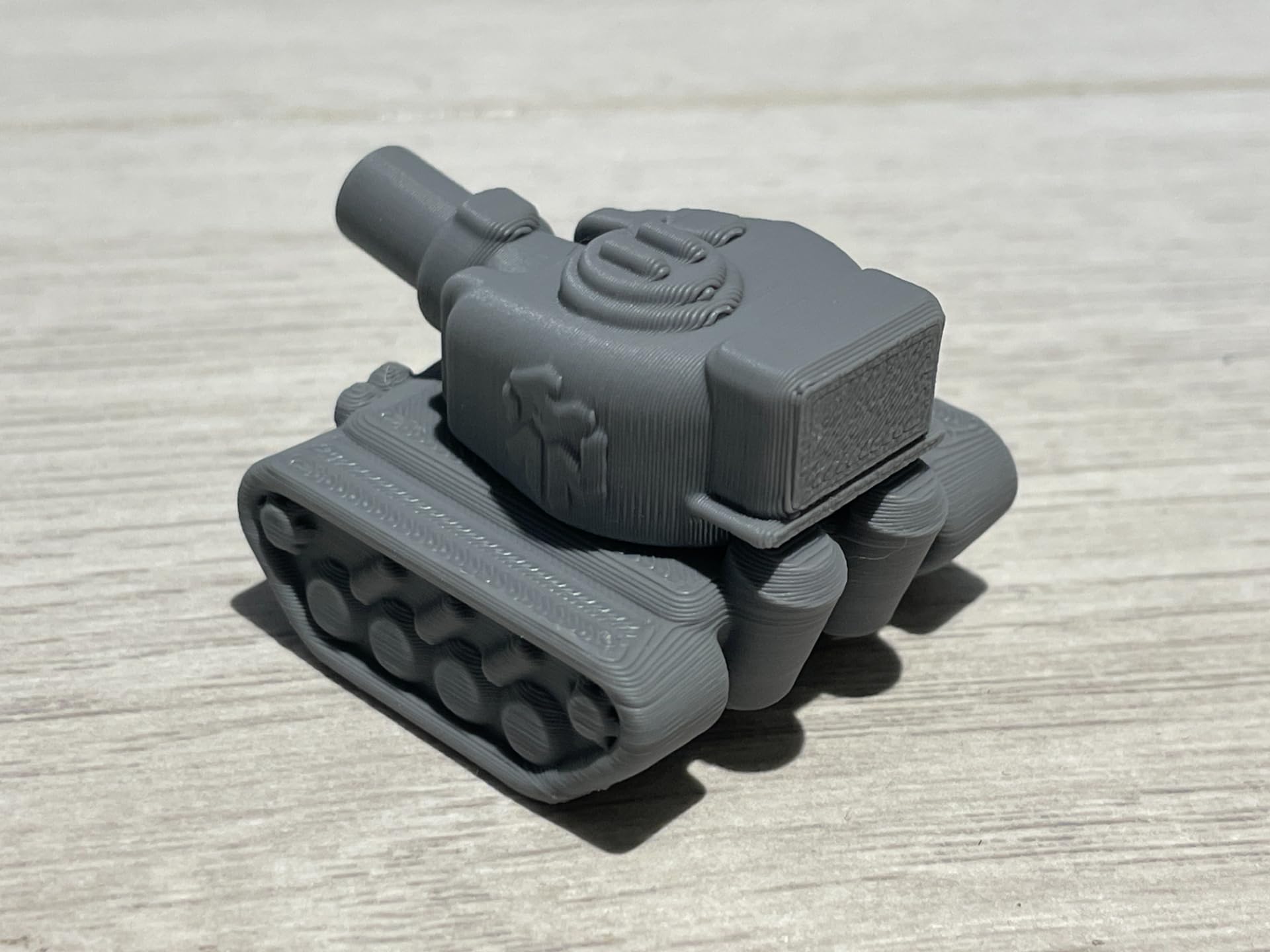 3D CRAFT Mini Movable Tank Toy | 3D Printed PLA+ Military Model | Rotating Turret & Moving Wheels | Collectible Army Tank for Kids Multi Color 4