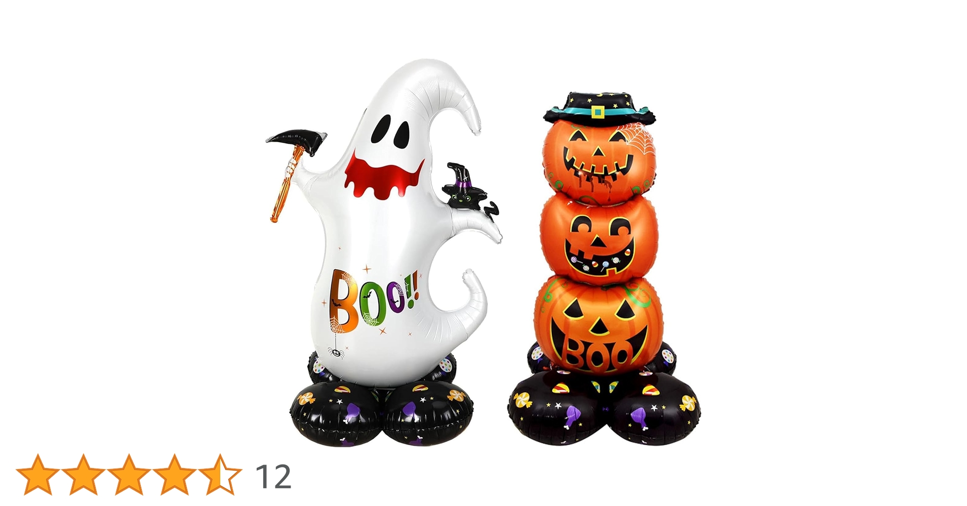 Amazon | ハロウィン バルーン かぼちゃ ゴースト 2個セット 特大 H