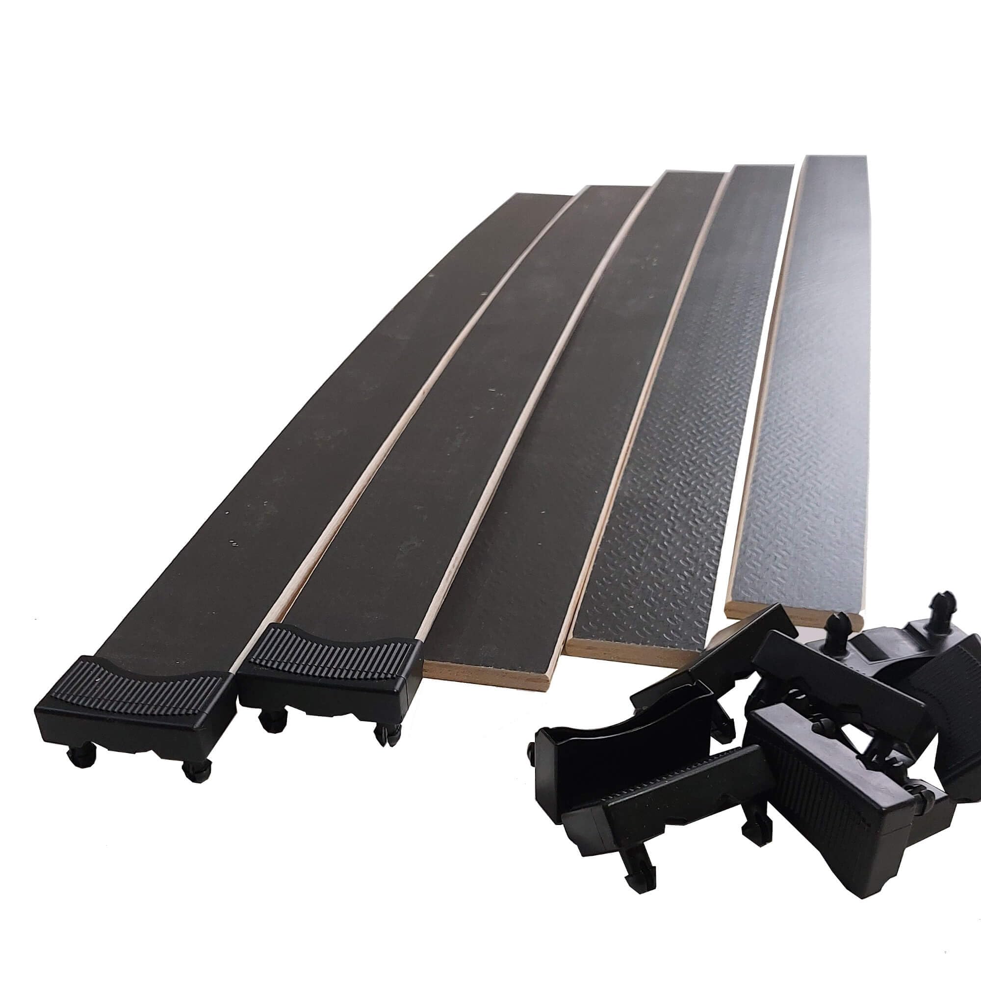 EBAC Literie Lot de 5 Lattes + Embouts GR pour sommier et lit - AMZ | 680x48x8 mm | Bois hêtre Durable - 7 Plis | Remplacement - Rechange - Renfort pour sommier/bz/clic clac/canapé