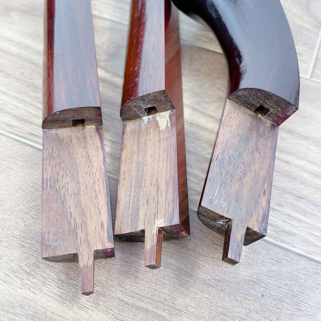 三味線 細棹 平溝 紫檀 犬皮 丸打胴 和楽器 A36706956