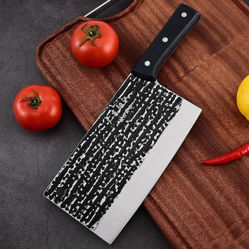 Meat Cleaver,Cleaver Knife Professional Kitchen Cleaver Knife Chinese Cleaver Chopping Chicken Slicing Meat Vegetable Restaurant Hotel Kitchen Knife, LAMAJIGA5844
