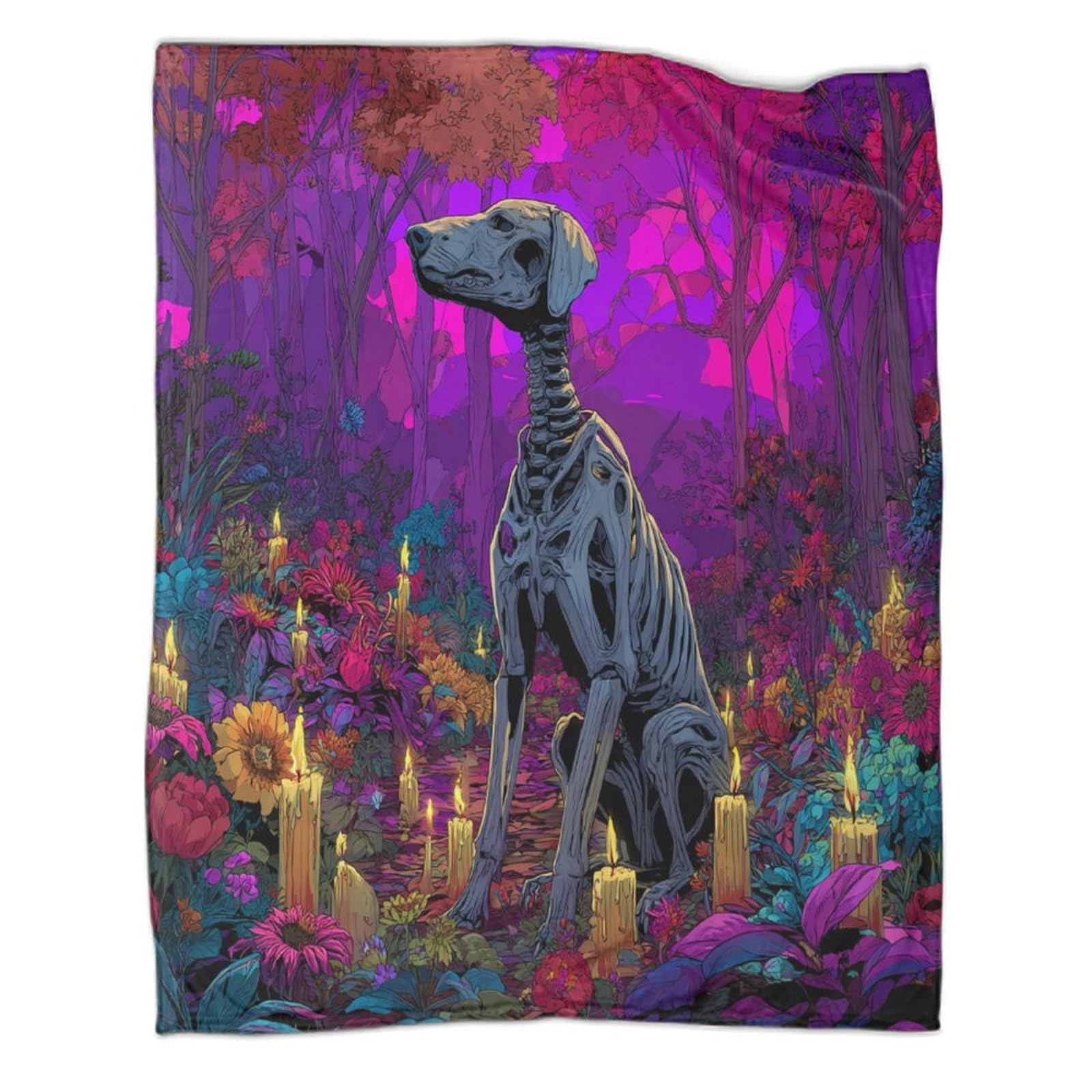 Couvertures chien mignon polaire douce flanelle microfibre enfant