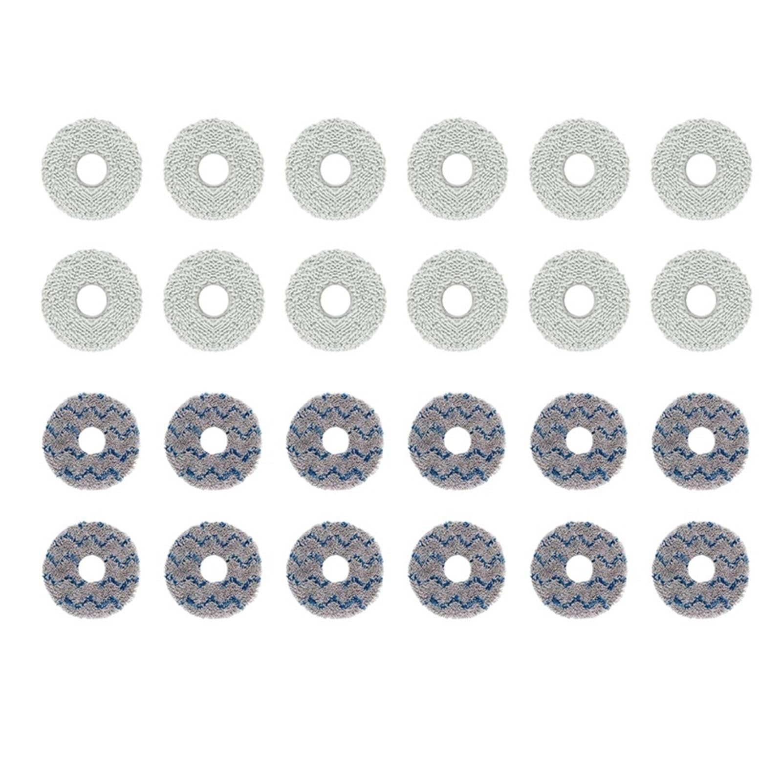 IGDBDKAGEVD Mop Accessories ，Compatible For Dreame ，X10/X30/L10/S10 Robot Vacuum Cleaners, And W10/MOVA P10 Mop Cloths(24pcs B)