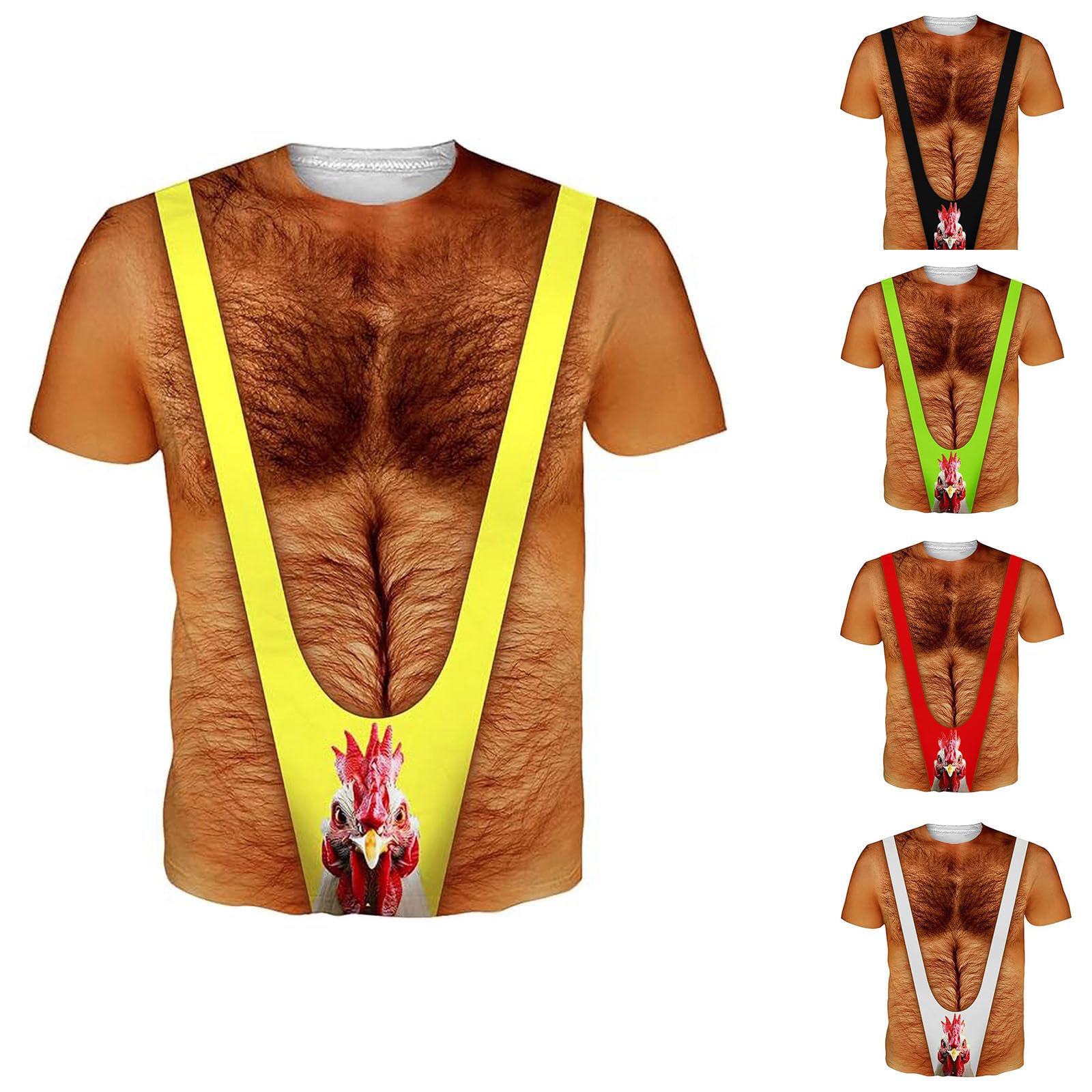Genérico Unisex 3D Druck Lustige Grafik T-Shirt Sommer Casual Kurzarm Shirt Crew Tees Top S-XXL Elegante