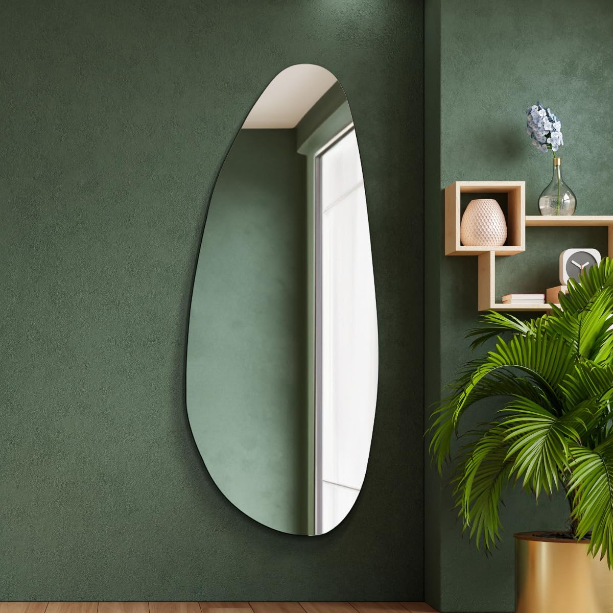 The Lacuna New Extra Large Frameless Pond Mirror - 63""x 26"" (160x67cm)