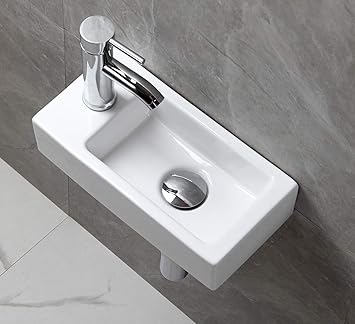 在庫残りわずか おしゃれ 洗面ボール 洗面ボウル 手洗い鉢 洗面台 洗面鉢 手洗い器 トイレ 洗面台用 陶器製 角形 お1人様1点限り Stmarysrps In